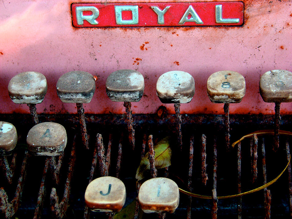 Vintage Royal Typewriter. Photograph