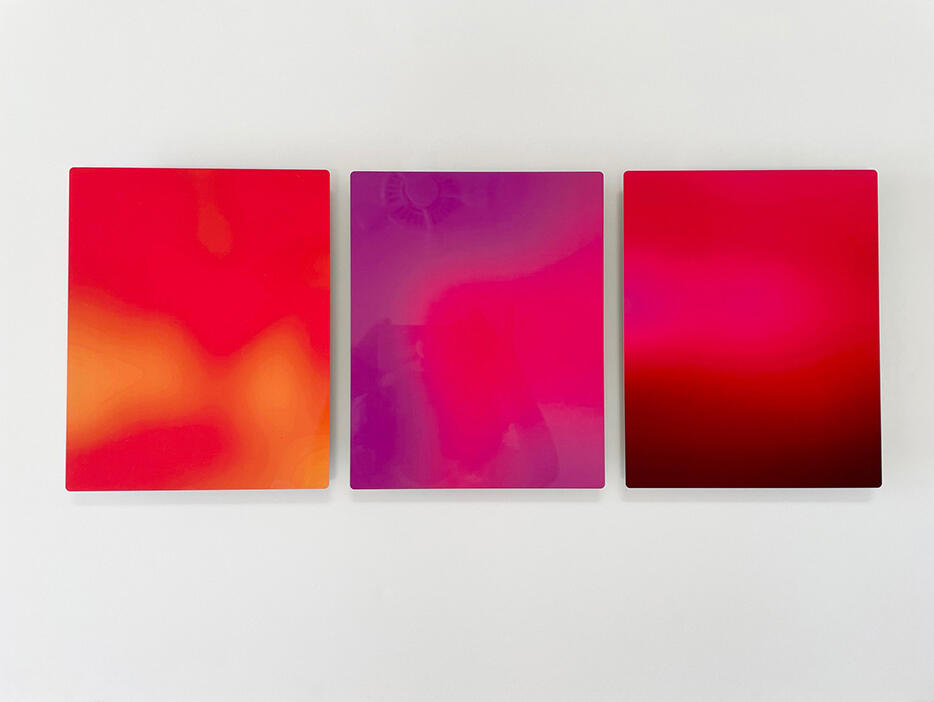 Digital Color Studies, printed on metal