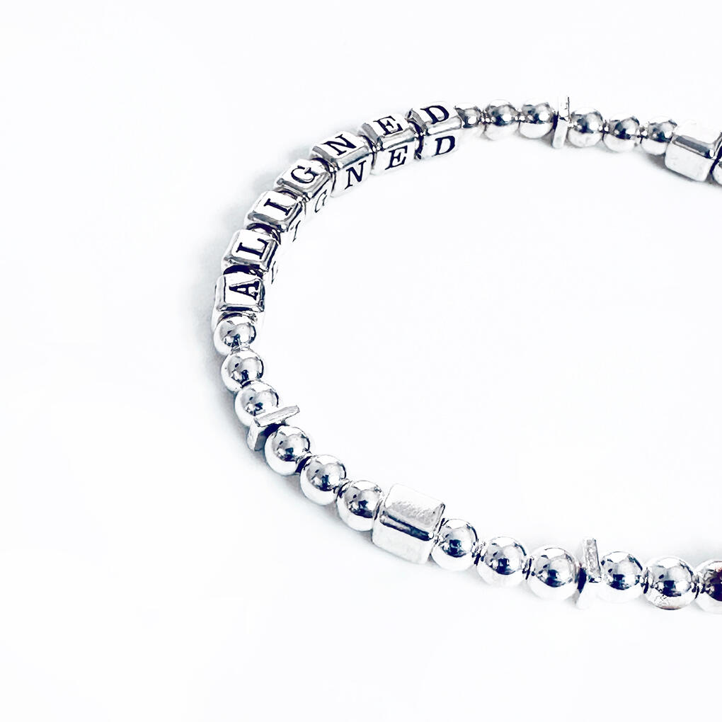 Aligned Sterling Silver Bracelet